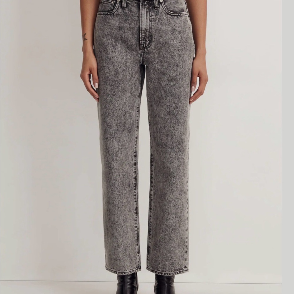 Madewell The Perfect Vintage Straight Jean Black Wash NWT
